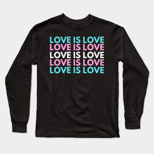 Trans Pride T-Shirt Love is Love Shirt Transgender Pride Tshirt LGBTQ apparel Trans T-shirt Transgender Equality Shirt Pride Month Gift Long Sleeve T-Shirt